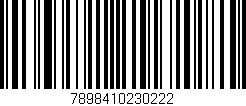 Código de barras (EAN, GTIN, SKU, ISBN): '7898410230222'