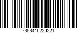 Código de barras (EAN, GTIN, SKU, ISBN): '7898410230321'