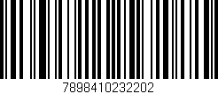 Código de barras (EAN, GTIN, SKU, ISBN): '7898410232202'