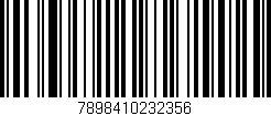 Código de barras (EAN, GTIN, SKU, ISBN): '7898410232356'