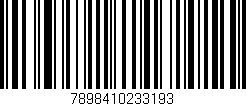 Código de barras (EAN, GTIN, SKU, ISBN): '7898410233193'