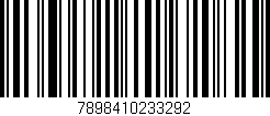 Código de barras (EAN, GTIN, SKU, ISBN): '7898410233292'