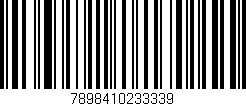 Código de barras (EAN, GTIN, SKU, ISBN): '7898410233339'