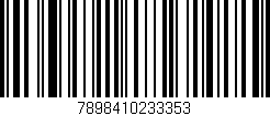 Código de barras (EAN, GTIN, SKU, ISBN): '7898410233353'