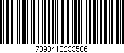 Código de barras (EAN, GTIN, SKU, ISBN): '7898410233506'