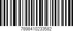 Código de barras (EAN, GTIN, SKU, ISBN): '7898410233582'