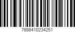 Código de barras (EAN, GTIN, SKU, ISBN): '7898410234251'