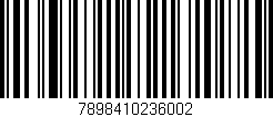 Código de barras (EAN, GTIN, SKU, ISBN): '7898410236002'