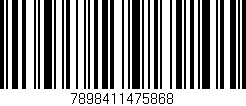 Código de barras (EAN, GTIN, SKU, ISBN): '7898411475868'