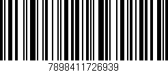 Código de barras (EAN, GTIN, SKU, ISBN): '7898411726939'