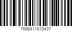 Código de barras (EAN, GTIN, SKU, ISBN): '7898411910437'