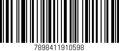 Código de barras (EAN, GTIN, SKU, ISBN): '7898411910598'