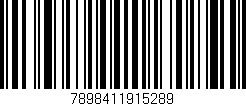 Código de barras (EAN, GTIN, SKU, ISBN): '7898411915289'