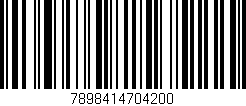 Código de barras (EAN, GTIN, SKU, ISBN): '7898414704200'