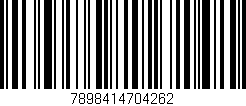 Código de barras (EAN, GTIN, SKU, ISBN): '7898414704262'