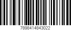 Código de barras (EAN, GTIN, SKU, ISBN): '7898414843022'