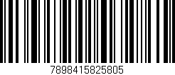 Código de barras (EAN, GTIN, SKU, ISBN): '7898415825805'