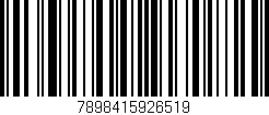 Código de barras (EAN, GTIN, SKU, ISBN): '7898415926519'