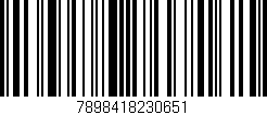 Código de barras (EAN, GTIN, SKU, ISBN): '7898418230651'