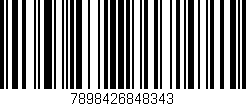 Código de barras (EAN, GTIN, SKU, ISBN): '7898426848343'