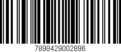 Código de barras (EAN, GTIN, SKU, ISBN): '7898429002896'