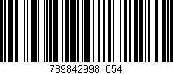 Código de barras (EAN, GTIN, SKU, ISBN): '7898429981054'