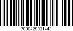Código de barras (EAN, GTIN, SKU, ISBN): '7898429981443'