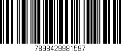 Código de barras (EAN, GTIN, SKU, ISBN): '7898429981597'