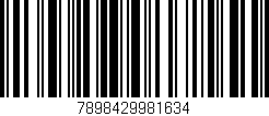 Código de barras (EAN, GTIN, SKU, ISBN): '7898429981634'