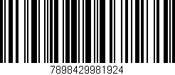 Código de barras (EAN, GTIN, SKU, ISBN): '7898429981924'