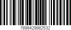 Código de barras (EAN, GTIN, SKU, ISBN): '7898429982532'