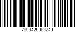 Código de barras (EAN, GTIN, SKU, ISBN): '7898429983249'
