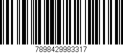 Código de barras (EAN, GTIN, SKU, ISBN): '7898429983317'