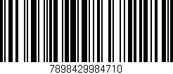 Código de barras (EAN, GTIN, SKU, ISBN): '7898429984710'
