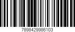 Código de barras (EAN, GTIN, SKU, ISBN): '7898429986103'