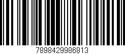 Código de barras (EAN, GTIN, SKU, ISBN): '7898429986813'