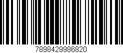 Código de barras (EAN, GTIN, SKU, ISBN): '7898429986820'