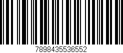 Código de barras (EAN, GTIN, SKU, ISBN): '7898435536552'