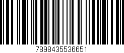 Código de barras (EAN, GTIN, SKU, ISBN): '7898435536651'