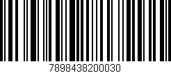 Código de barras (EAN, GTIN, SKU, ISBN): '7898438200030'
