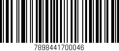 Código de barras (EAN, GTIN, SKU, ISBN): '7898441700046'