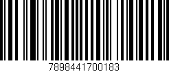 Código de barras (EAN, GTIN, SKU, ISBN): '7898441700183'