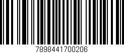 Código de barras (EAN, GTIN, SKU, ISBN): '7898441700206'