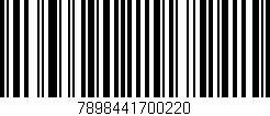 Código de barras (EAN, GTIN, SKU, ISBN): '7898441700220'