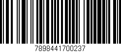 Código de barras (EAN, GTIN, SKU, ISBN): '7898441700237'