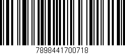 Código de barras (EAN, GTIN, SKU, ISBN): '7898441700718'