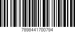 Código de barras (EAN, GTIN, SKU, ISBN): '7898441700794'