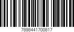 Código de barras (EAN, GTIN, SKU, ISBN): '7898441700817'