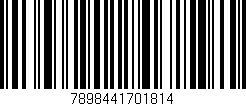 Código de barras (EAN, GTIN, SKU, ISBN): '7898441701814'