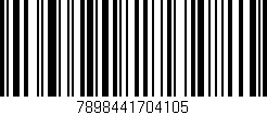 Código de barras (EAN, GTIN, SKU, ISBN): '7898441704105'